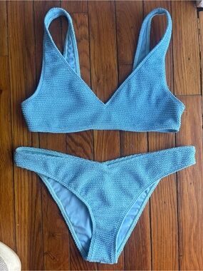 Women’s Pacsun Blue Scrunch Bikini Swimsuit 2 Piece S/M